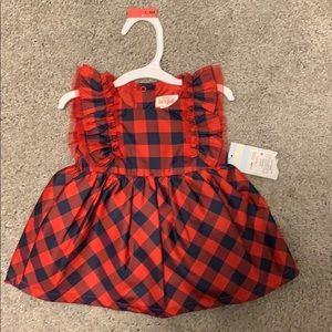 Cat & Jack red plaid dress